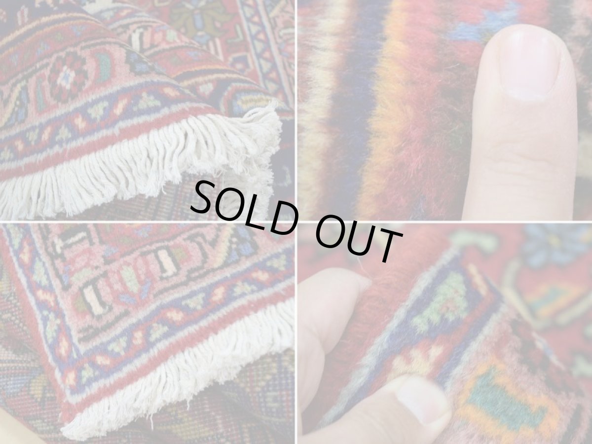 画像18: 良品 ペルシャ 絨毯 タブリーズ 縦3.6m 8.8? 6帖程度 リビング ダイニング 3人掛けソファ コーナーソファ 大判 サイズ 355 x 250 cm No.a144 手織り トライバル ラグ 天然 ウール 敷物 マット カーペット 赤 メダリオン 草木 花 柄 幾何学模様 ヴィンテージ ビンテージ (18)