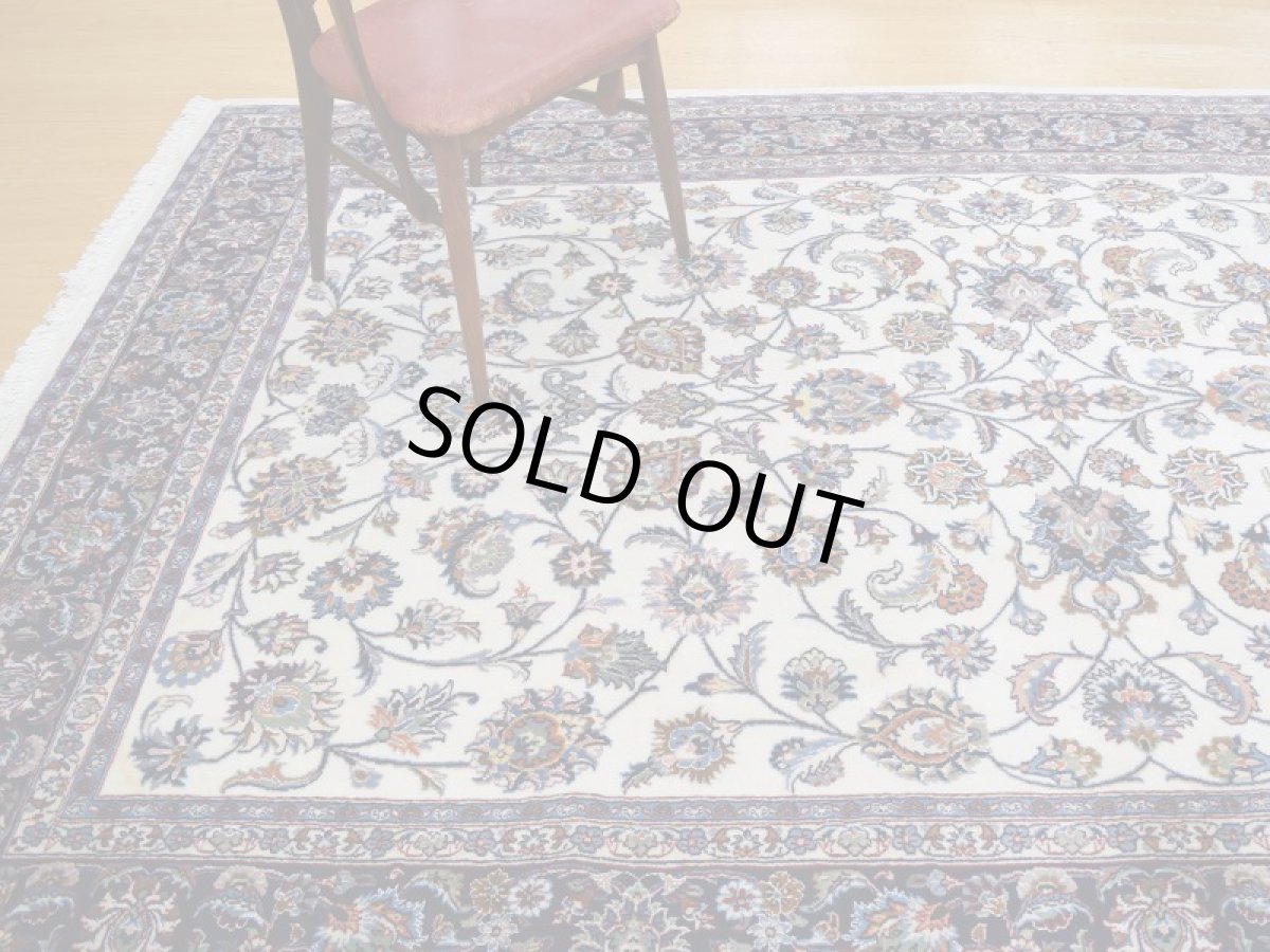 画像2: 新品 ペルシャ 絨毯 マシュハド産 縦3.1m 6? 6畳 リビング ダイニング 3人掛けソファ サイズ  307 x 197 cm No.253 天然 肉厚 ウール 手織り トライバル ラグ 敷物 マット カーペット (2)