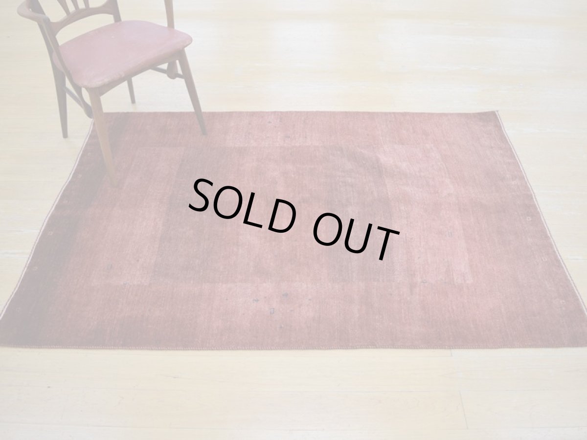 画像2: 良品  ペルシャ ギャッベ 縦1.8m 2.1㎡ センター ラグ ベッドサイド 2人掛けソファ サイズ 180 x 121 cm No.235 天然 草木染 ウール ギャベ 手織り ハンドメイド ラグ 絨毯 カーペット ヴィンテージ ビンテージ b-235-180121s034　 (2)