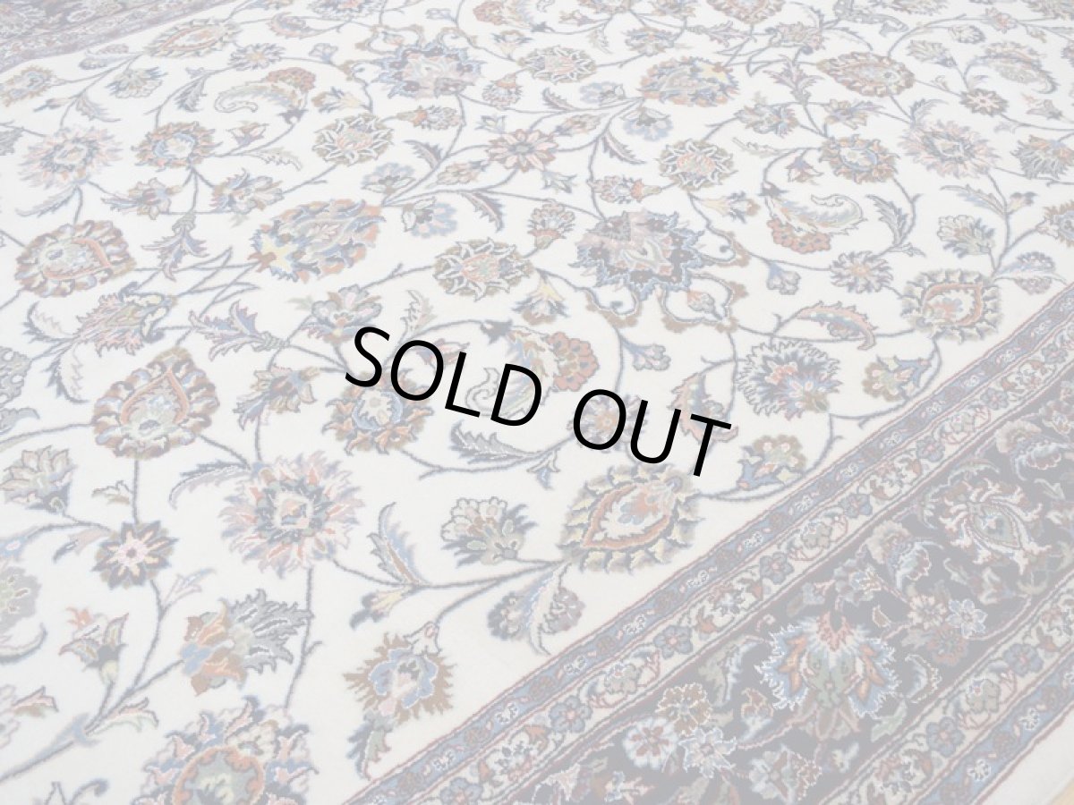 画像10: 新品 ペルシャ 絨毯 マシュハド産 縦3.1m 6? 6畳 リビング ダイニング 3人掛けソファ サイズ  307 x 197 cm No.253 天然 肉厚 ウール 手織り トライバル ラグ 敷物 マット カーペット (10)