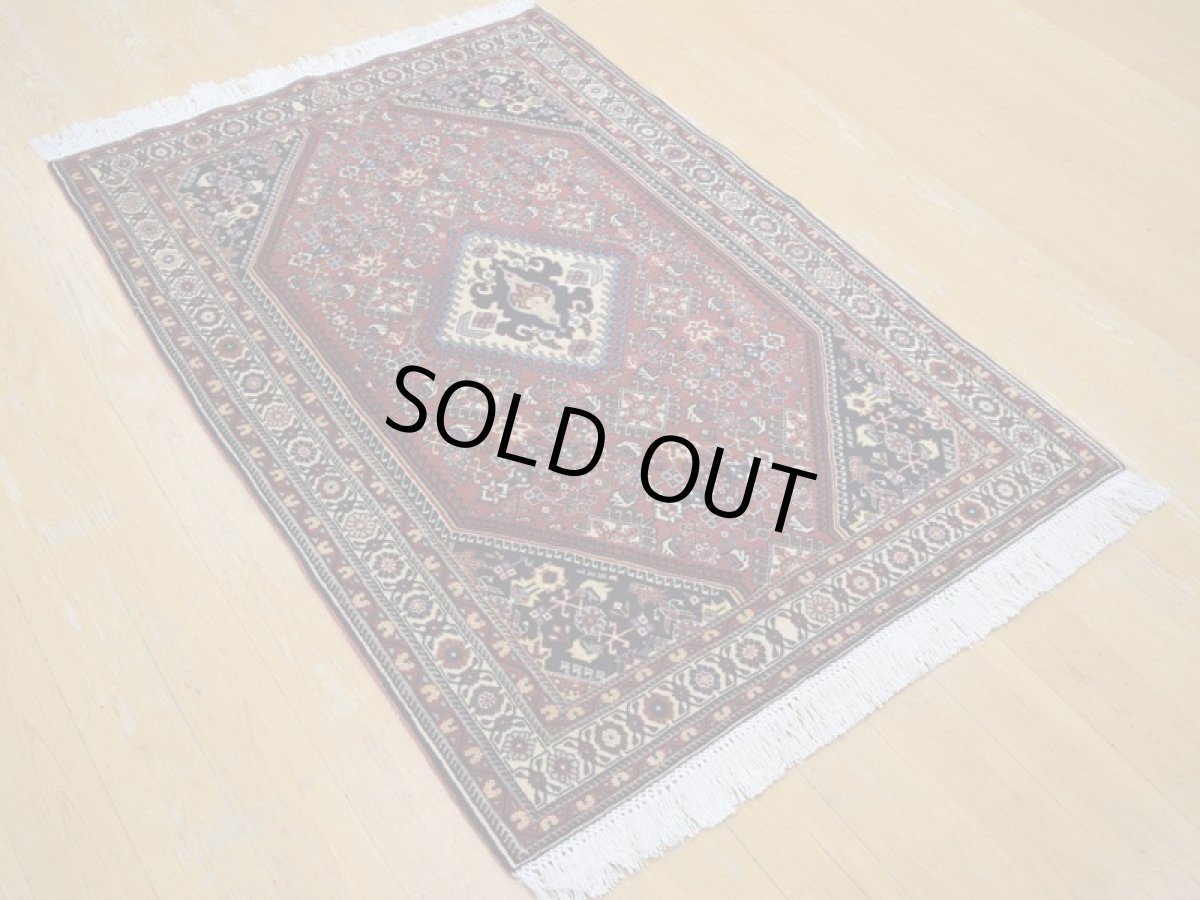 画像5: 美品 ペルシャ 絨毯 シラーズ産 縦1.5m 2人掛けソファ デスク足元 アクセント サイズ 146 x 102 cm No.278 天然 ウール 手織り トライバル ラグ 敷物 マット カーペット a-278-146102s062-093 (5)