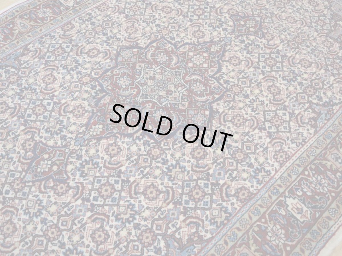 画像10: 良品 ペルシャ 絨毯 ハマダン 産 縦1.7m 2人掛けソファ デスク足元 センターラグ サイズ 165 x 110 cm No.265 天然 ウール 手織り トライバル ラグ 敷物 マット カーペット b-265-165110s023-614 (10)