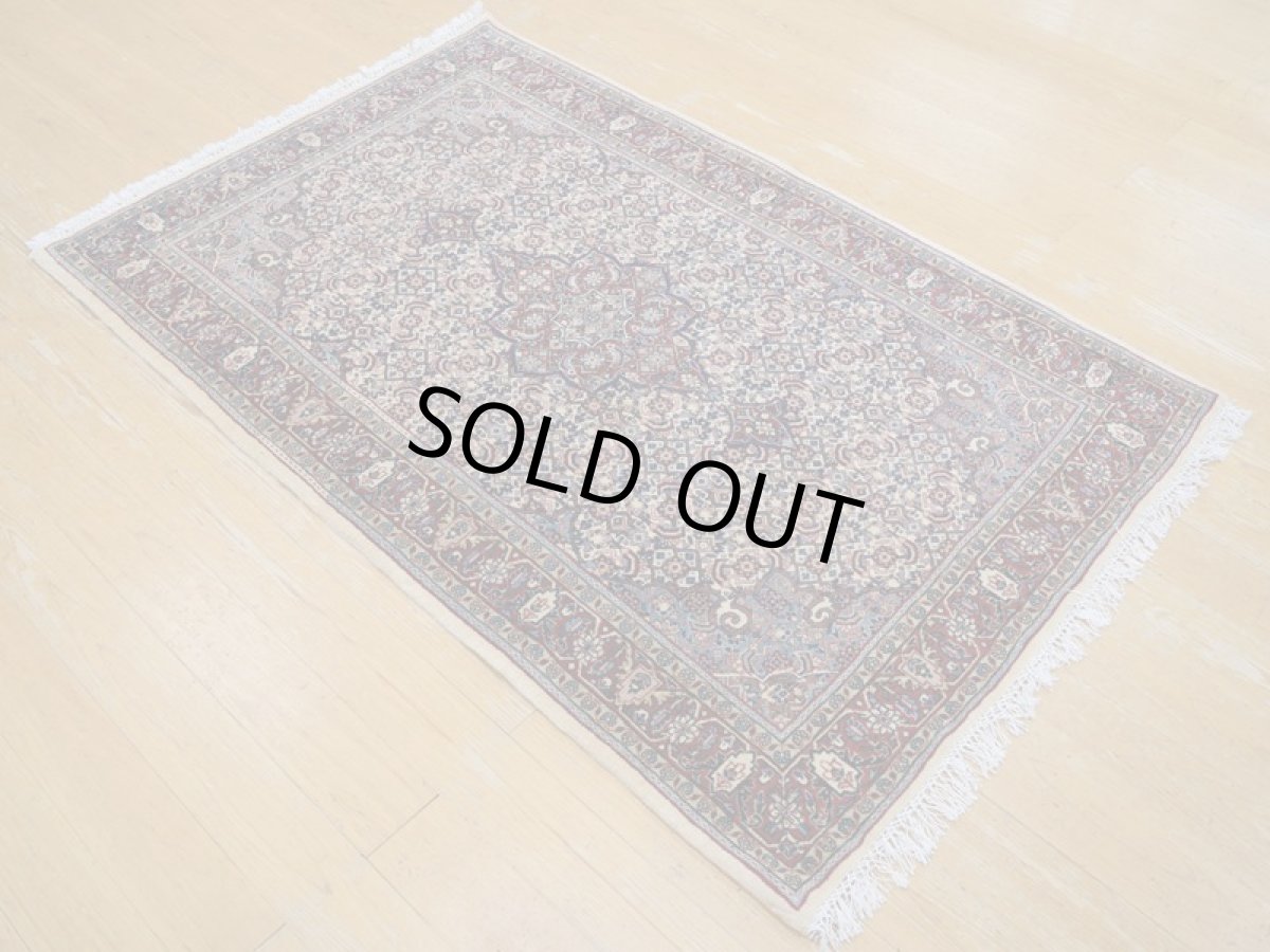 画像7: 良品 ペルシャ 絨毯 ハマダン 産 縦1.7m 2人掛けソファ デスク足元 センターラグ サイズ 165 x 110 cm No.265 天然 ウール 手織り トライバル ラグ 敷物 マット カーペット b-265-165110s023-614 (7)