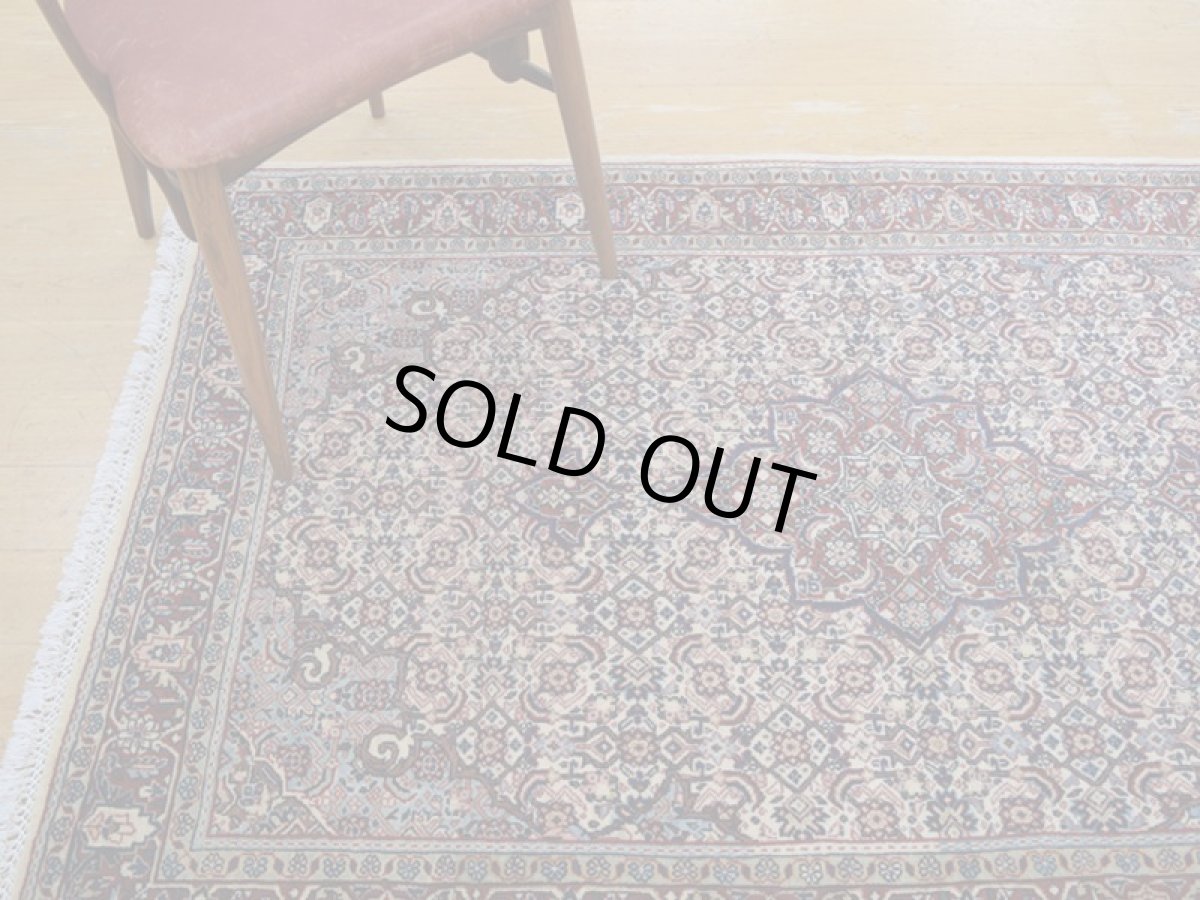 画像2: 良品 ペルシャ 絨毯 ハマダン 産 縦1.7m 2人掛けソファ デスク足元 センターラグ サイズ 165 x 110 cm No.265 天然 ウール 手織り トライバル ラグ 敷物 マット カーペット b-265-165110s023-614 (2)