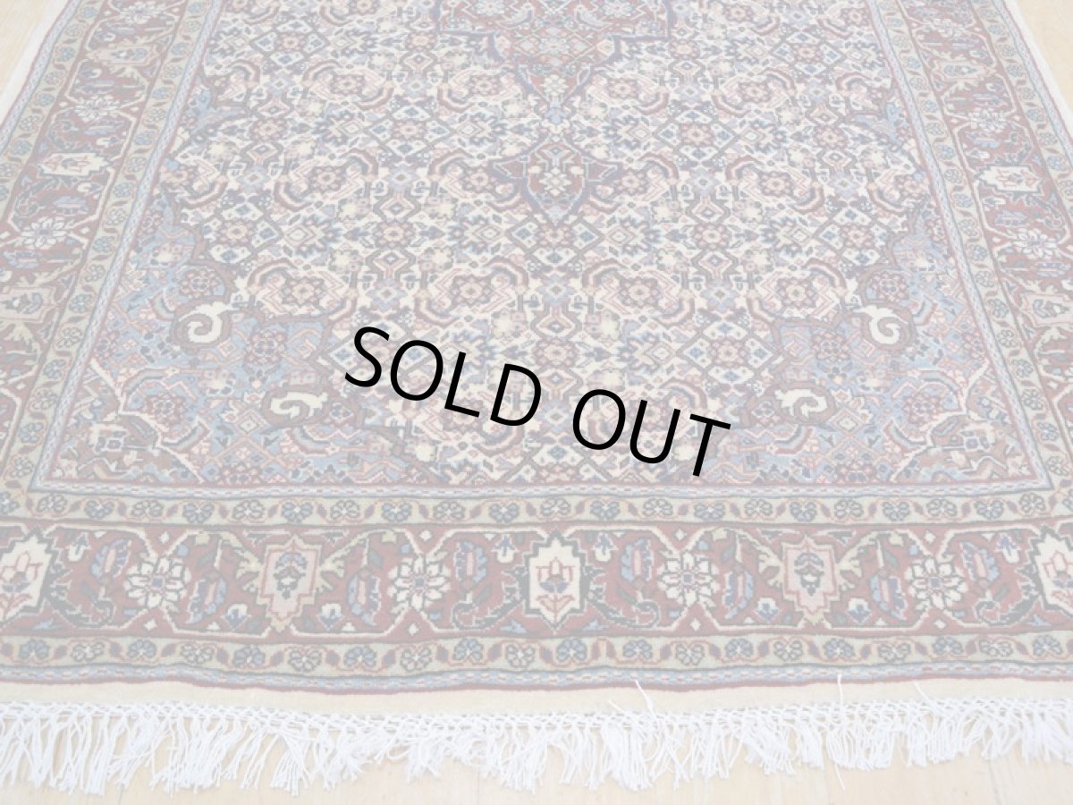 画像6: 良品 ペルシャ 絨毯 ハマダン 産 縦1.7m 2人掛けソファ デスク足元 センターラグ サイズ 165 x 110 cm No.265 天然 ウール 手織り トライバル ラグ 敷物 マット カーペット b-265-165110s023-614 (6)