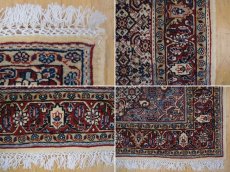 画像19: 良品 ペルシャ 絨毯 ハマダン 産 縦1.7m 2人掛けソファ デスク足元 センターラグ サイズ 165 x 110 cm No.265 天然 ウール 手織り トライバル ラグ 敷物 マット カーペット b-265-165110s023-614 (19)