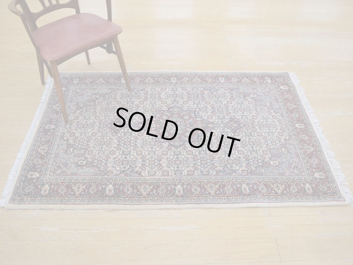 画像3: 良品 ペルシャ 絨毯 ハマダン 産 縦1.7m 2人掛けソファ デスク足元 センターラグ サイズ 165 x 110 cm No.265 天然 ウール 手織り トライバル ラグ 敷物 マット カーペット b-265-165110s023-614 (3)