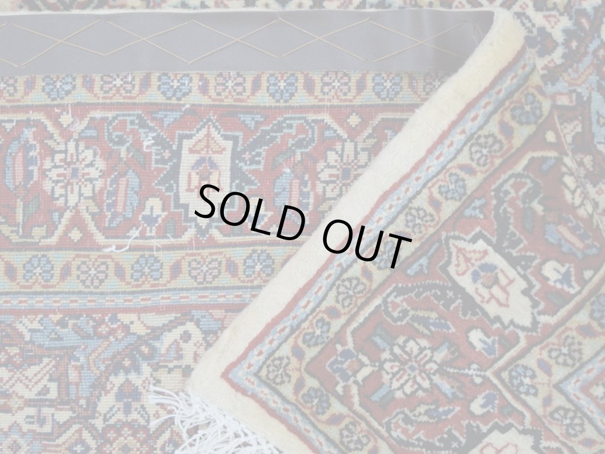 画像16: 良品 ペルシャ 絨毯 ハマダン 産 縦1.7m 2人掛けソファ デスク足元 センターラグ サイズ 165 x 110 cm No.265 天然 ウール 手織り トライバル ラグ 敷物 マット カーペット b-265-165110s023-614 (16)