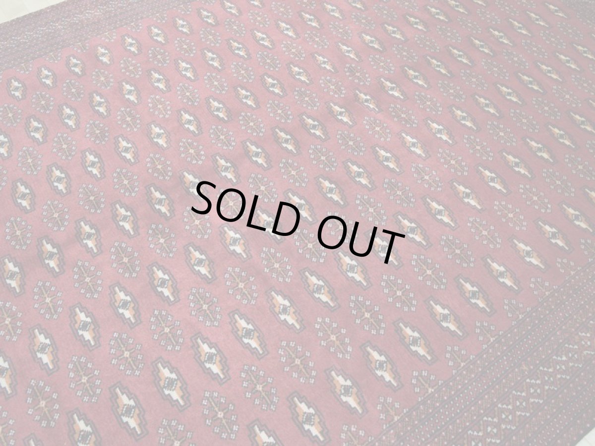 画像10: 良品 ペルシャ 絨毯 トルクメン 縦2.9m 5.6? 6帖 リビング ダイニング 3人掛けソファ サイズ 285 x 195 cm  A193 天然 肉厚 ウール 手織り ハンドメイド トライバル ラグ マット カーペット 赤茶 エンジ  幾何学模様 民族柄 (10)