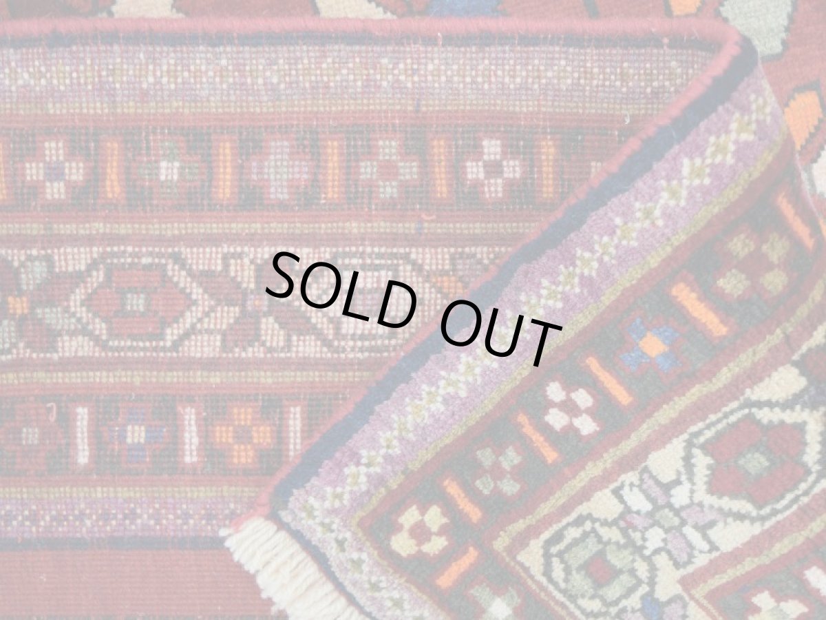 画像15: 良品 ペルシャ 絨毯 シールジャーン 縦2.4m 4.6㎡ 3帖 リビング ダイニング 3人掛けソファ サイズ 240 x 190 cm E110 天然 肉厚 ウール 手織り ハンドメイド トライバル ラグ 部族絨毯 マット カーペット 赤 花柄 幾何学模様 民族柄 b-E110-240190h084 (15)