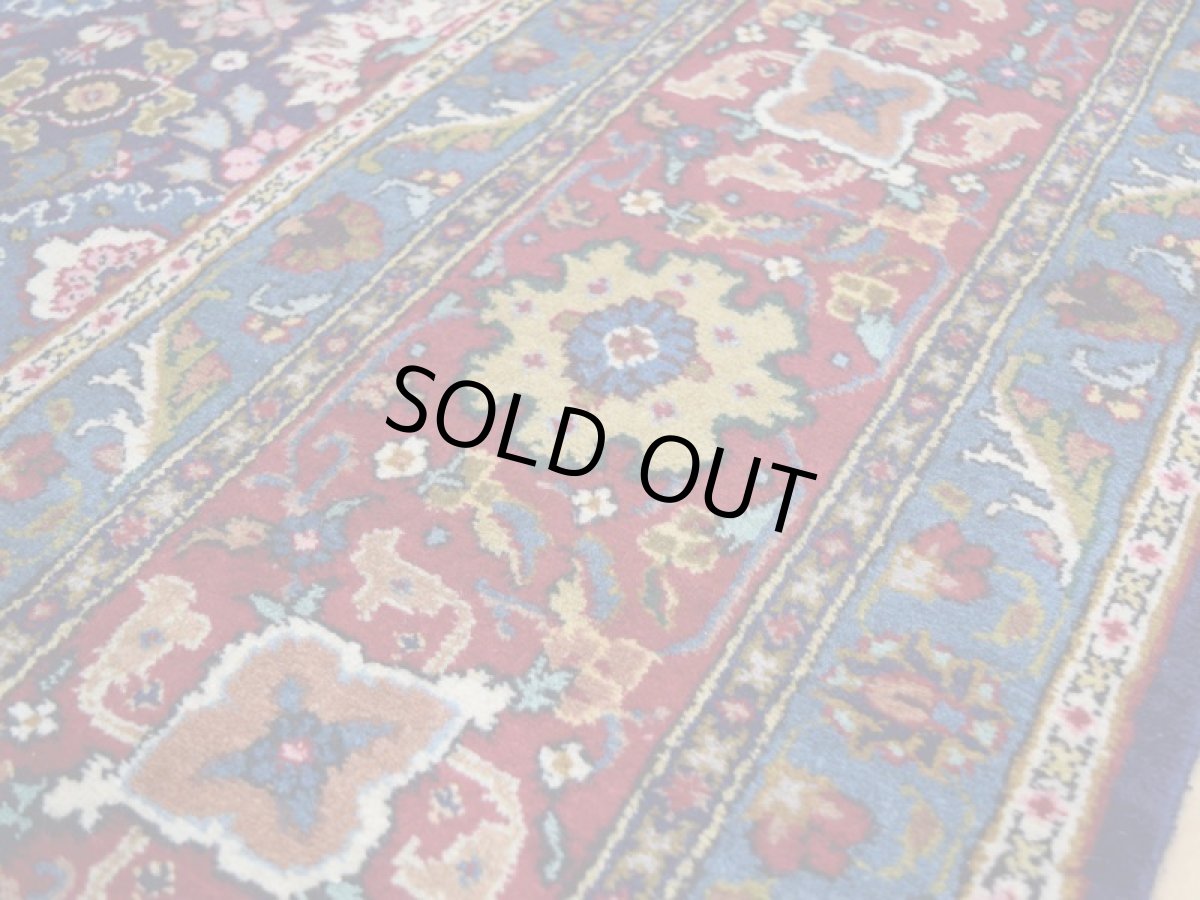 画像13: 良品 ペルシャ 絨毯 タブリーズ 工房名入り 縦3.5m 8.3? 6帖程度 リビング ダイニング 3人掛けソファ コーナーソファ 大判 サイズ 345 x 240 cm No.e134 天然 ウール 手織り トライバル ラグ 敷物 マット カーペット オーバーオール ヴィンテージ ビンテージ (13)