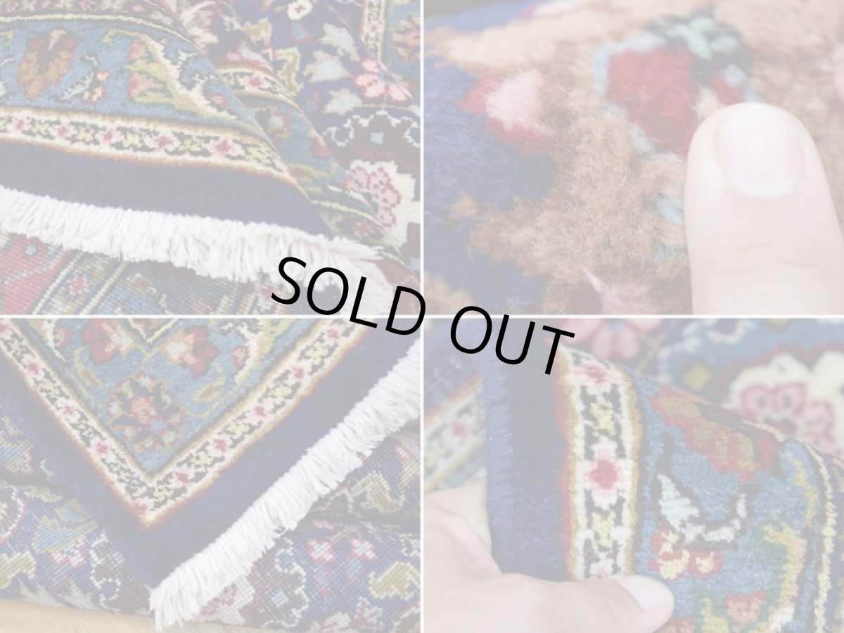 画像18: 良品 ペルシャ 絨毯 タブリーズ 工房名入り 縦3.5m 8.3? 6帖程度 リビング ダイニング 3人掛けソファ コーナーソファ 大判 サイズ 345 x 240 cm No.e134 天然 ウール 手織り トライバル ラグ 敷物 マット カーペット オーバーオール ヴィンテージ ビンテージ (18)