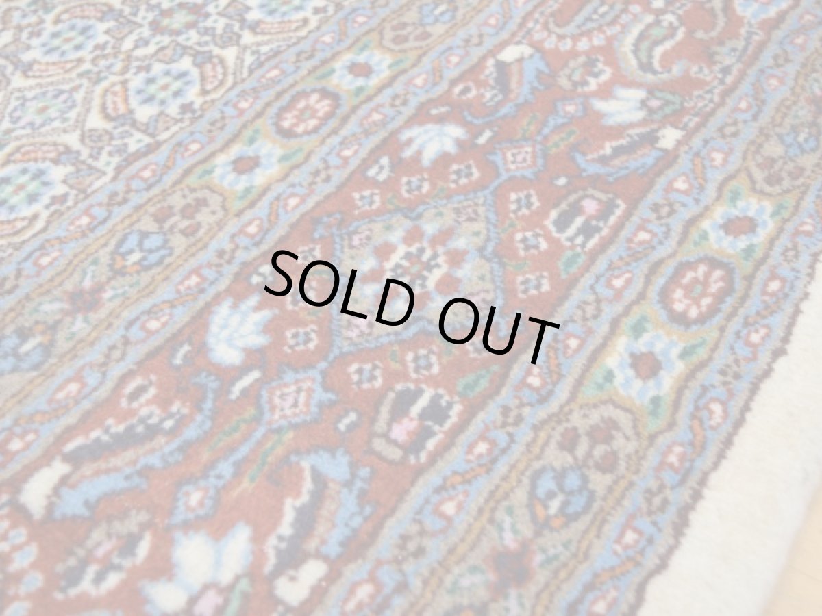 画像13: 美品 ペルシャ 絨毯 ムード 縦3m 7.5? 6帖 リビング ダイニング サイズ 3人掛け ソファ サイズ 294 x 254 cm No.263 天然 肉厚 ウール シルク 手織り ハンドメイド トライバル ラグ マット 敷物 カーペット クリーム マヒ ヘラティ 柄 スクエアタイプ 正方形 a-263-294254s008-0401 (13)