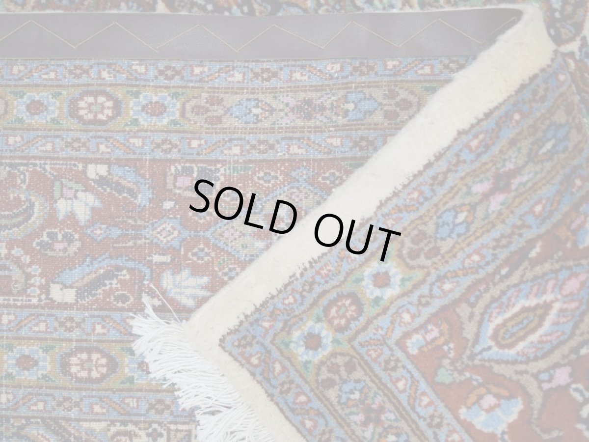 画像15: 美品 ペルシャ 絨毯 ムード 縦3m 7.5? 6帖 リビング ダイニング サイズ 3人掛け ソファ サイズ 294 x 254 cm No.263 天然 肉厚 ウール シルク 手織り ハンドメイド トライバル ラグ マット 敷物 カーペット クリーム マヒ ヘラティ 柄 スクエアタイプ 正方形 a-263-294254s008-0401 (15)