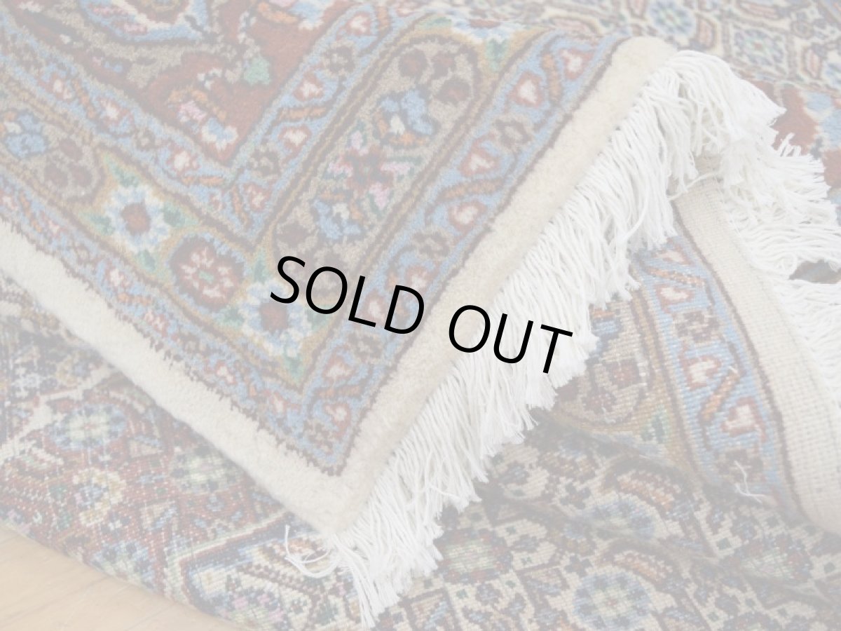 画像14: 美品 ペルシャ 絨毯 ムード 縦3m 7.5? 6帖 リビング ダイニング サイズ 3人掛け ソファ サイズ 294 x 254 cm No.263 天然 肉厚 ウール シルク 手織り ハンドメイド トライバル ラグ マット 敷物 カーペット クリーム マヒ ヘラティ 柄 スクエアタイプ 正方形 a-263-294254s008-0401 (14)