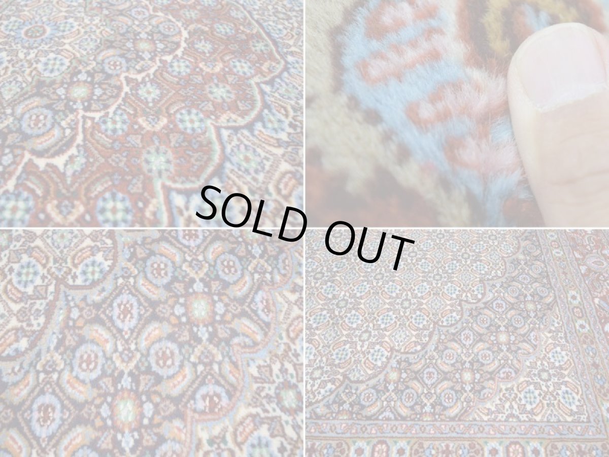 画像17: 美品 ペルシャ 絨毯 ムード 縦3m 7.5? 6帖 リビング ダイニング サイズ 3人掛け ソファ サイズ 294 x 254 cm No.263 天然 肉厚 ウール シルク 手織り ハンドメイド トライバル ラグ マット 敷物 カーペット クリーム マヒ ヘラティ 柄 スクエアタイプ 正方形 a-263-294254s008-0401 (17)