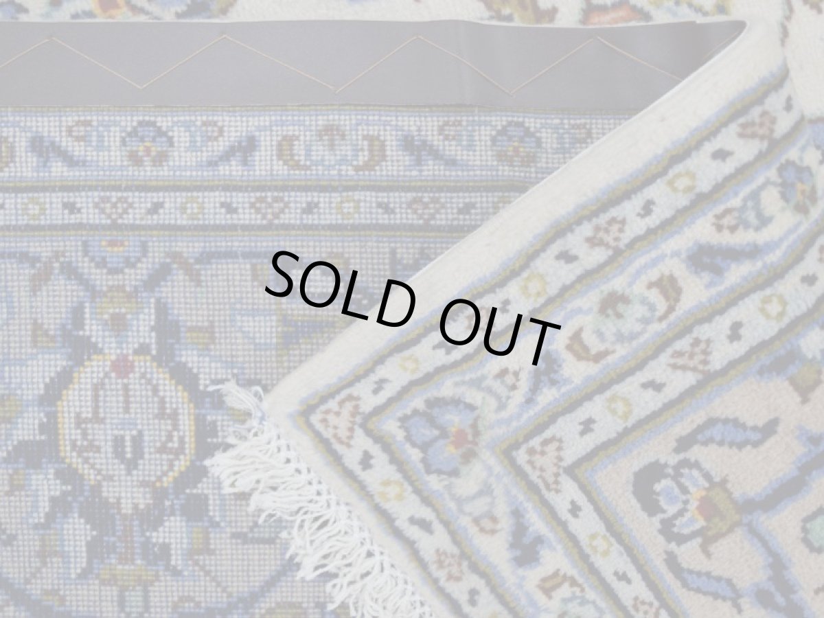 画像15: 美品 ペルシャ 絨毯 カシャーン 縦3m 6.2? 6帖 リビング ダイニング 3人掛けソファ コーナーソファ 大判 サイズ 296 x 207 cm No.277 ウール 天然 手織り トライバル ラグ 敷物 マット カーペット 生成り クリーム メダリオン ヴィンテージ ビンテージ a-277-296207s055-517 (15)