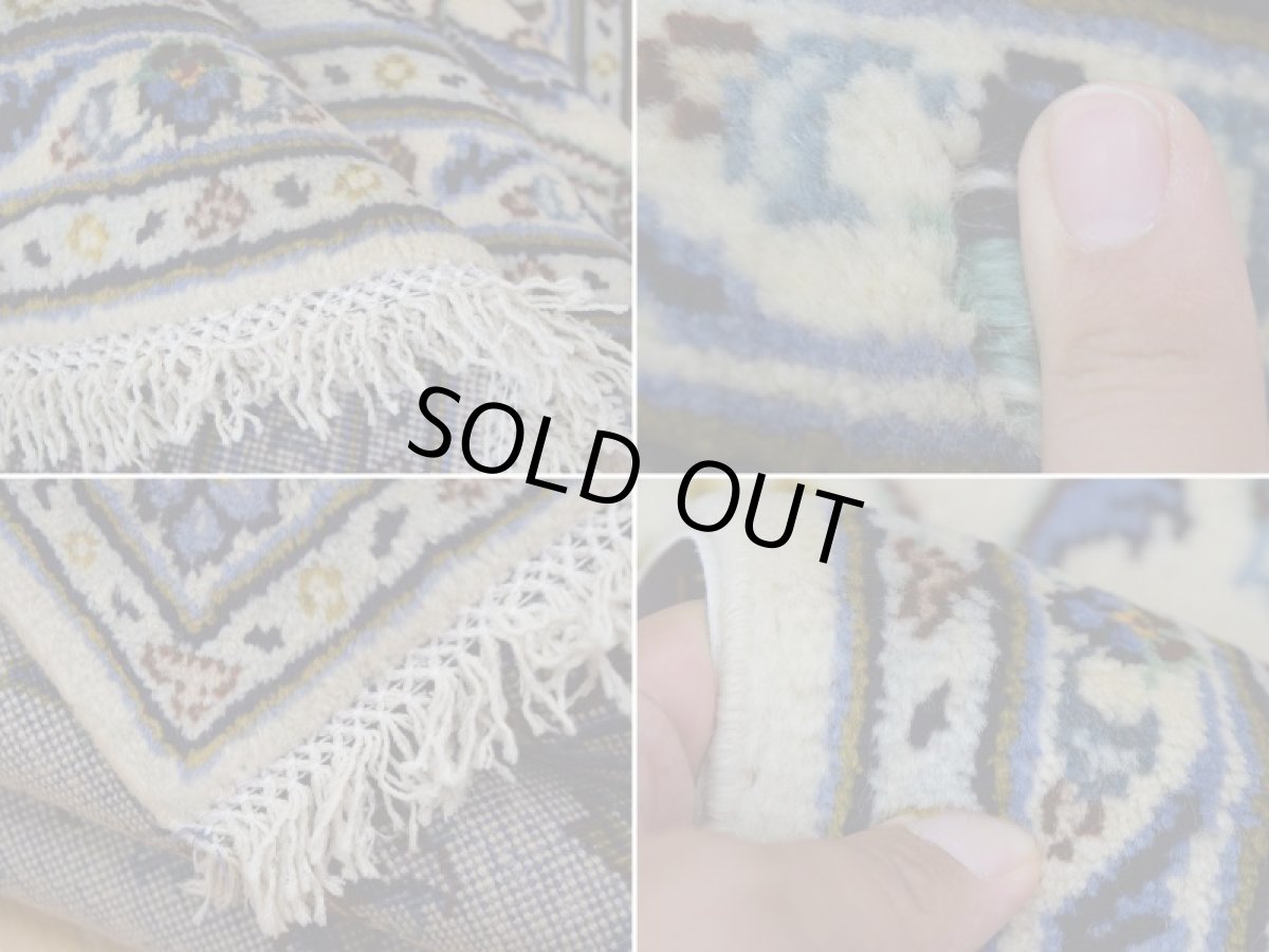 画像18: 美品 ペルシャ 絨毯 カシャーン 縦3m 6.2? 6帖 リビング ダイニング 3人掛けソファ コーナーソファ 大判 サイズ 296 x 207 cm No.277 ウール 天然 手織り トライバル ラグ 敷物 マット カーペット 生成り クリーム メダリオン ヴィンテージ ビンテージ a-277-296207s055-517 (18)