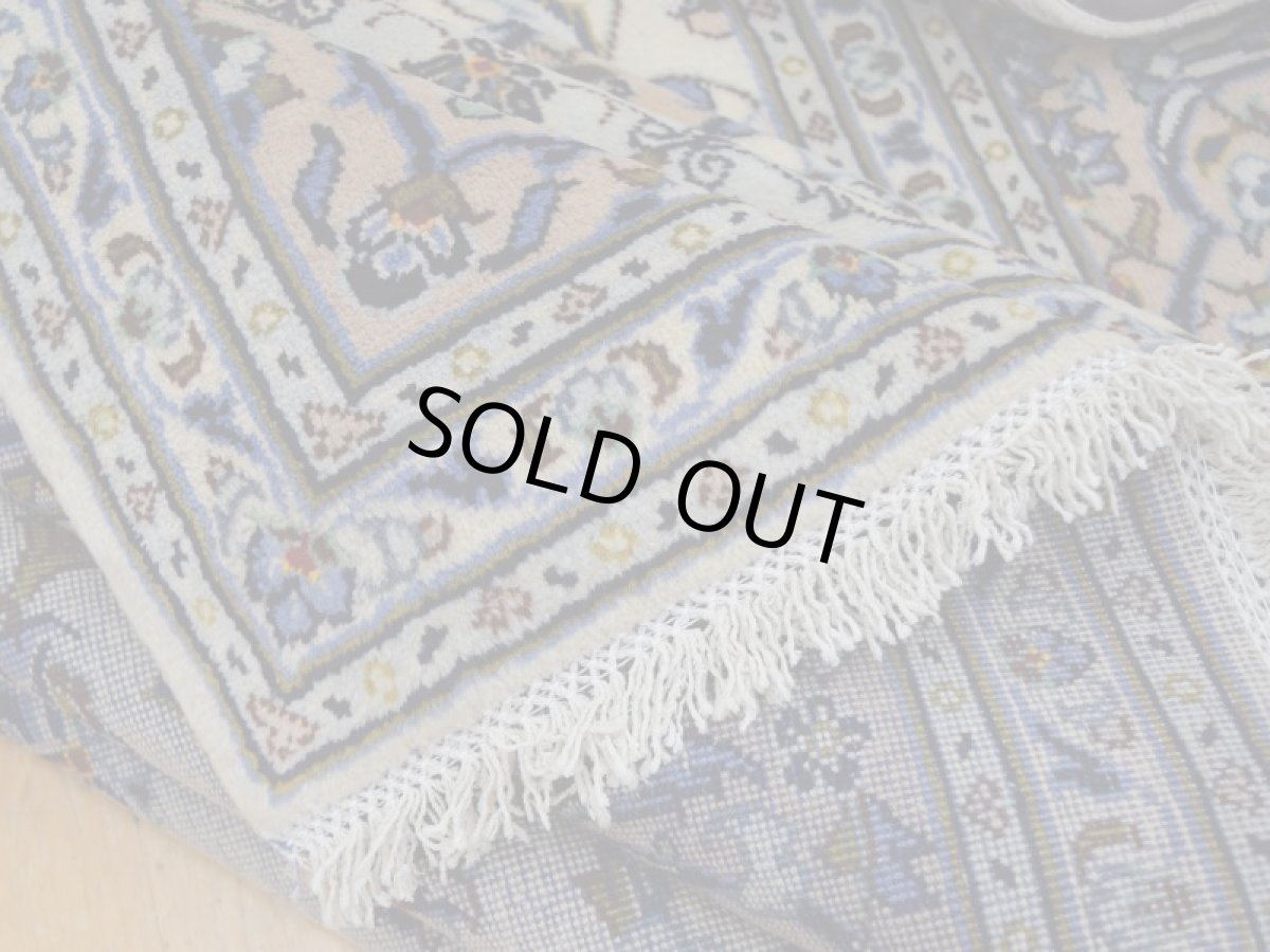 画像14: 美品 ペルシャ 絨毯 カシャーン 縦3m 6.2? 6帖 リビング ダイニング 3人掛けソファ コーナーソファ 大判 サイズ 296 x 207 cm No.277 ウール 天然 手織り トライバル ラグ 敷物 マット カーペット 生成り クリーム メダリオン ヴィンテージ ビンテージ a-277-296207s055-517 (14)