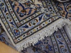 画像14: 美品 ペルシャ 絨毯 カシャーン 縦3m 6.2? 6帖 リビング ダイニング 3人掛けソファ コーナーソファ 大判 サイズ 296 x 207 cm No.277 ウール 天然 手織り トライバル ラグ 敷物 マット カーペット 生成り クリーム メダリオン ヴィンテージ ビンテージ a-277-296207s055-517 (14)