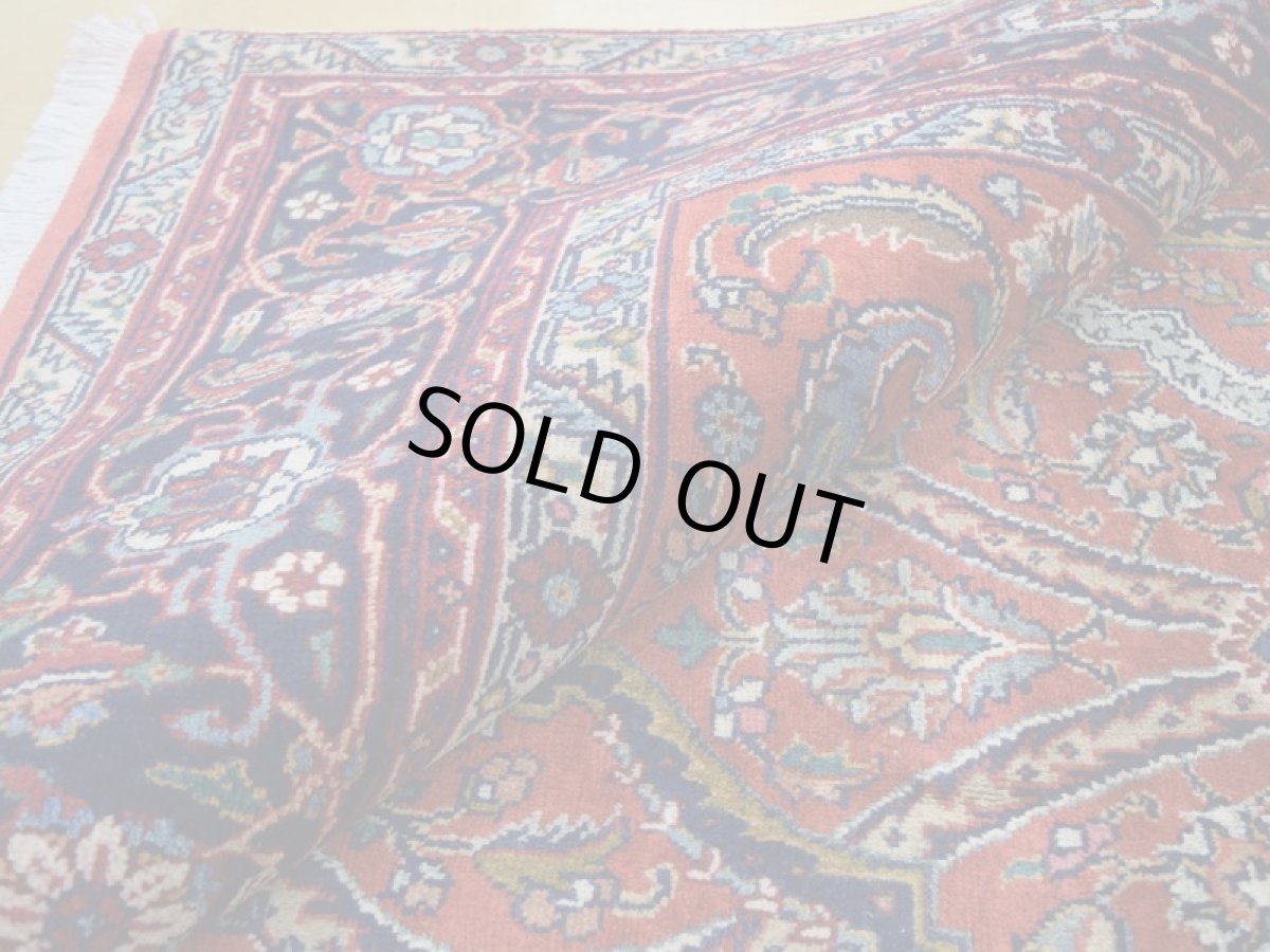 画像13: 良品 ペルシャ 絨毯 タブリーズ 工房名入り 縦3.2m 6.5㎡ 6帖程度 リビング ダイニング 3人掛けソファ コーナーソファ 大判 サイズ 315 x 205 cm No.a101 天然 ウール 手織り トライバル ラグ 敷物 マット カーペット オレンジ ヴィンテージ ビンテージ (13)