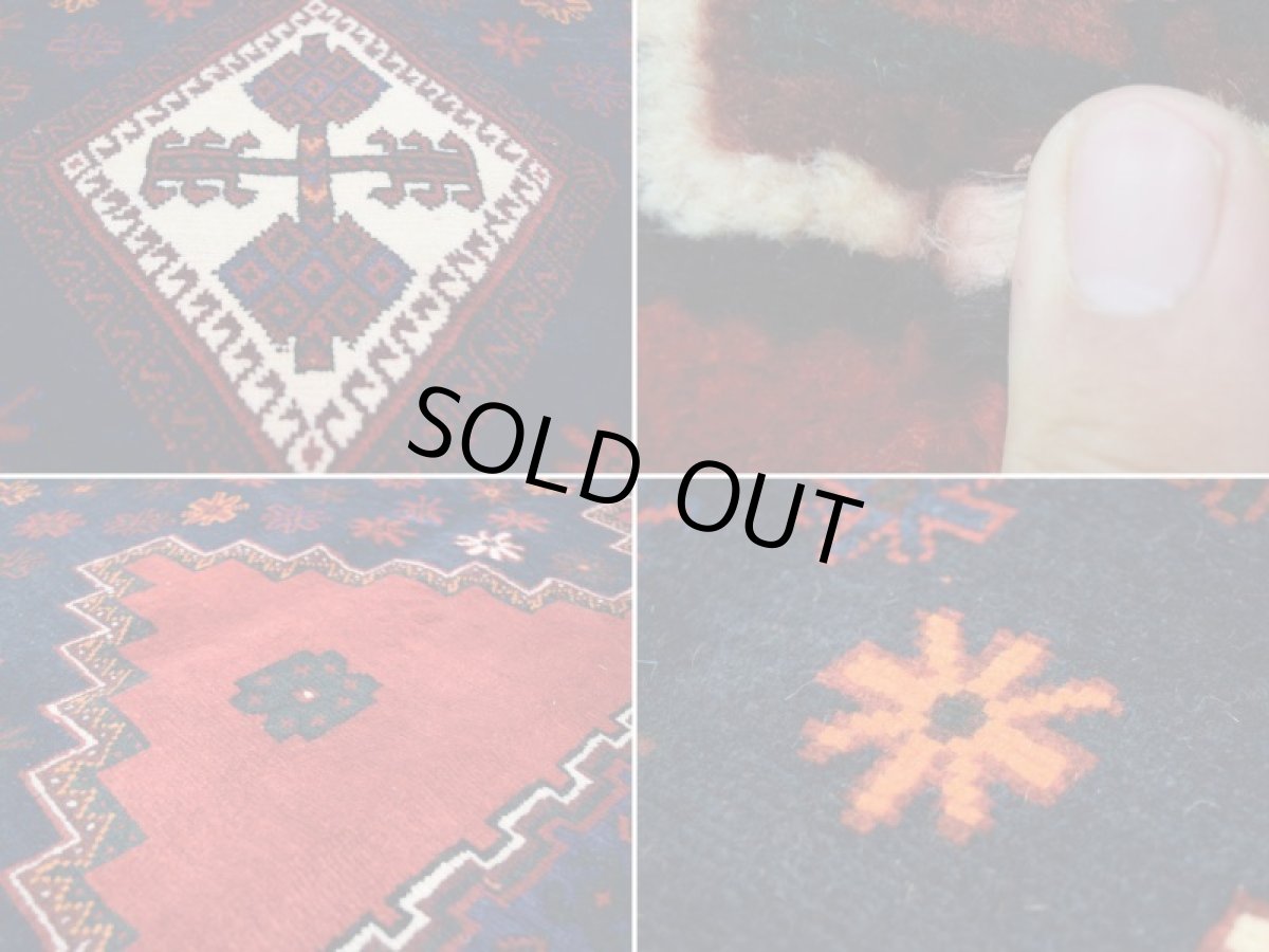 画像15: 良品 ペルシャ 絨毯 シールジャーン 縦2.4m 4.6㎡ 3帖 リビング ダイニング 3人掛けソファ サイズ 242 x 188 cm E141 天然 ウール 手織り ハンドメイド トライバル ラグ 部族絨毯 マット カーペット 花柄 幾何学模様 民族柄 ギャッベ(ギャベ)をお探しの方にもお勧めです b-E141-240188h094 (15)