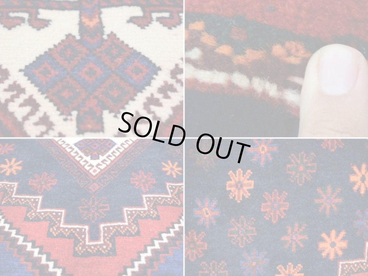 画像14: 良品 ペルシャ 絨毯 シールジャーン 縦2.4m 4.6㎡ 3帖 リビング ダイニング 3人掛けソファ サイズ 242 x 188 cm E141 天然 ウール 手織り ハンドメイド トライバル ラグ 部族絨毯 マット カーペット 花柄 幾何学模様 民族柄 ギャッベ(ギャベ)をお探しの方にもお勧めです b-E141-240188h094 (14)