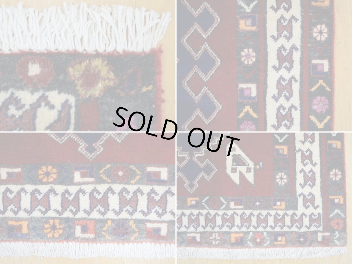 画像19: 良品 ペルシャ 絨毯 シールジャーン 縦2.3m 3.8㎡ 3帖 リビング ダイニング 3人掛けソファ サイズ 230 x 190 cm E109 天然 ウール 手織り ハンドメイド トライバル ラグ 部族絨毯 マット カーペット 花柄 幾何学模様 民族柄 ギャッベ(ギャベ)をお探しの方にもお勧めです b-E109-230190h064p (19)