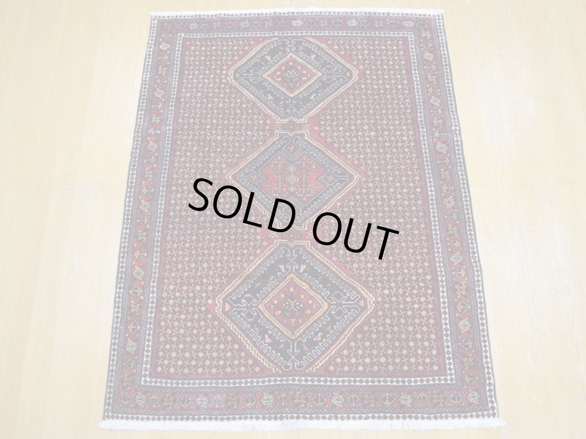 画像4: 良品 ペルシャ 絨毯 シールジャーン 縦2.1m 3.3㎡ 3帖 リビング ダイニング 2人掛けソファ サイズ 207 x 160 cm E108 天然 ウール 手織り ハンドメイド トライバル ラグ 部族絨毯 マット カーペット 花柄 幾何学模様 民族柄 ギャッベ(ギャベ)をお探しの方にもお勧めです b-E108-207160h034 (4)