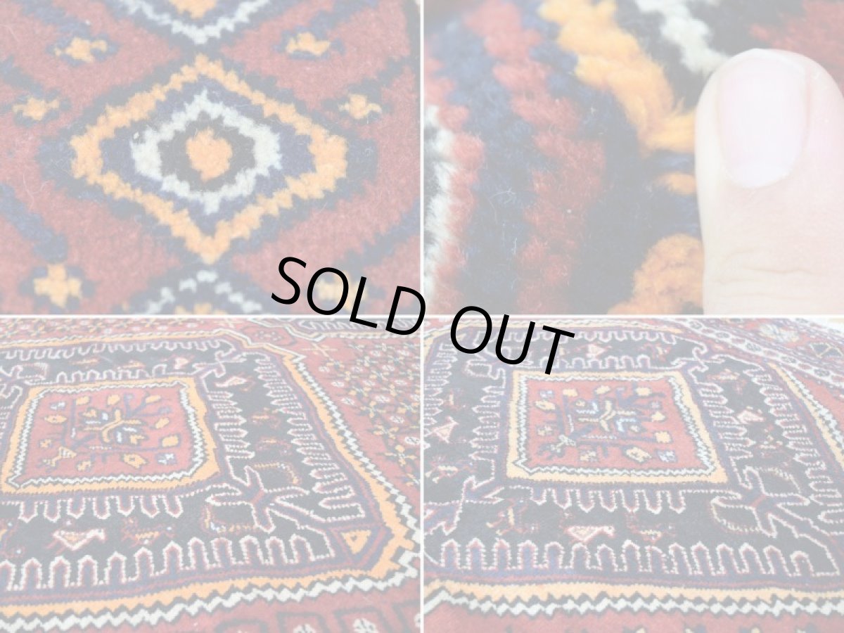 画像17: 良品 ペルシャ 絨毯 シールジャーン 縦2.1m 3.3㎡ 3帖 リビング ダイニング 2人掛けソファ サイズ 207 x 160 cm E108 天然 ウール 手織り ハンドメイド トライバル ラグ 部族絨毯 マット カーペット 花柄 幾何学模様 民族柄 ギャッベ(ギャベ)をお探しの方にもお勧めです b-E108-207160h034 (17)