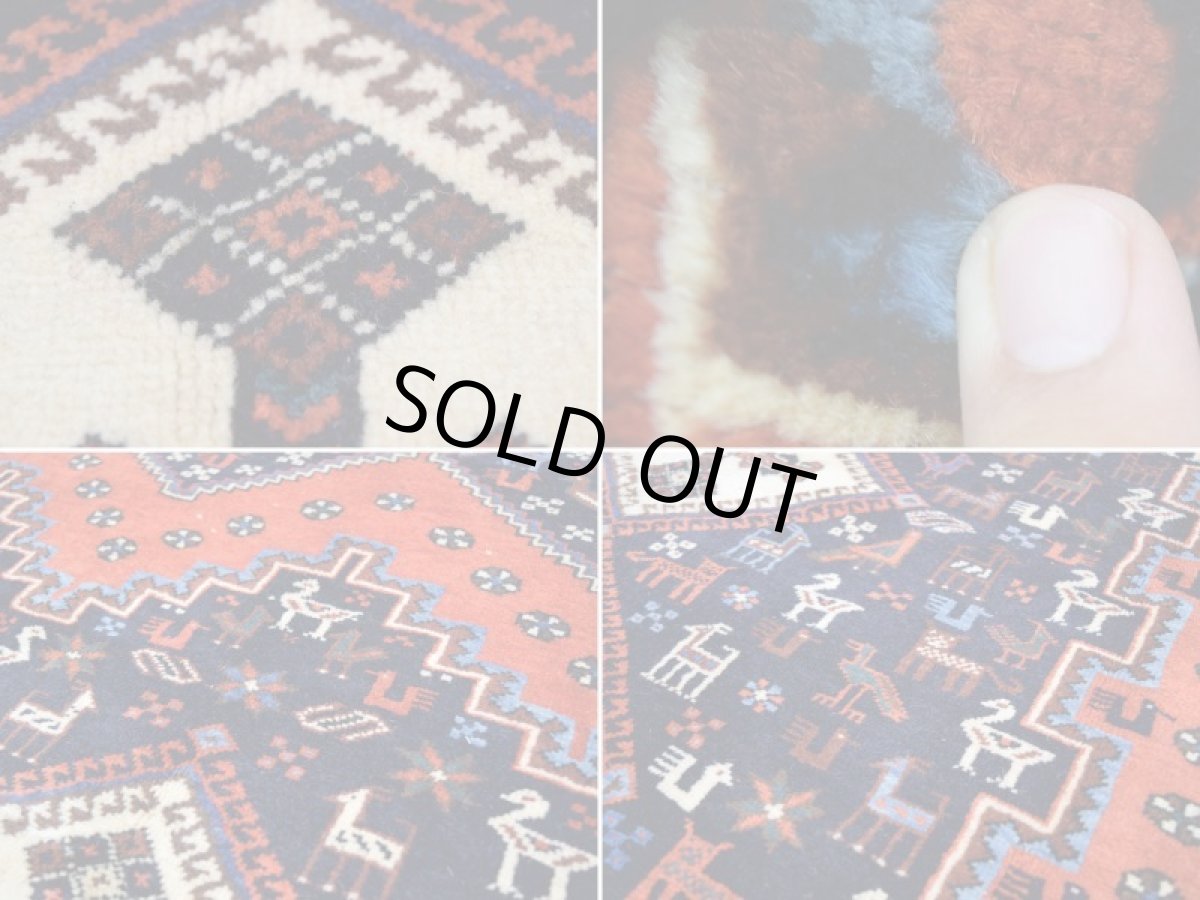 画像16: 新品 ペルシャ 絨毯 シールジャーン 縦2.1m 3.3㎡ 3帖 リビング ダイニング 2人掛けソファ サイズ 208 x 157 cm E143 天然 ウール 手織り ハンドメイド トライバル ラグ 部族絨毯 マット カーペット 遊牧民のモチーフ 動物 鳥 模様 民族柄 ギャッベ(ギャベ)をお探しの方にもお勧めです (16)