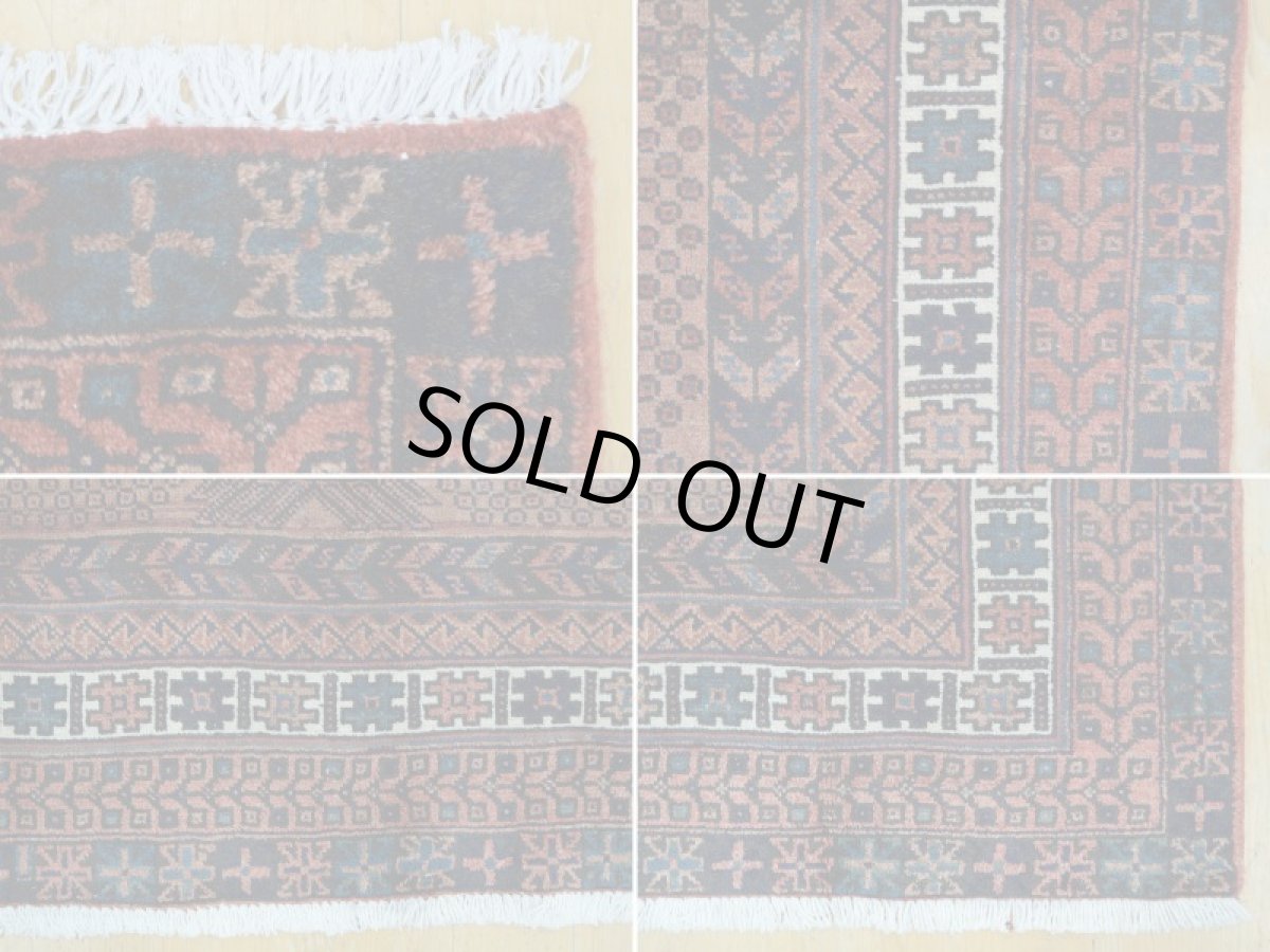 画像19: 良品 ペルシャ 絨毯 シールジャーン 縦2.6m 4㎡ 3帖 リビング ダイニング 2〜3人掛けソファ サイズ 253 x 156 cm No.E121 天然 ウール 手織り ハンドメイド トライバル ラグ 部族絨毯 マット カーペット 幾何学模様 民族柄 茶色 ブラウン b-E121-253156h074 (19)