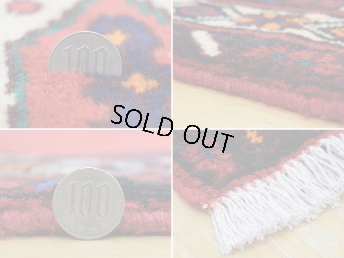 画像20: 美品 ペルシャ 絨毯 シールジャーン 縦2.1m 3.3㎡ 3帖 リビング ダイニング 2〜3人掛けソファ サイズ 210 x 158 cm E103 天然 ウール 手織り ハンドメイド トライバル ラグ 部族絨毯 マット カーペット 赤 民族柄 ギャッベ(ギャベ)をお探しの方にもお勧めです a-E103-210158h034 (20)