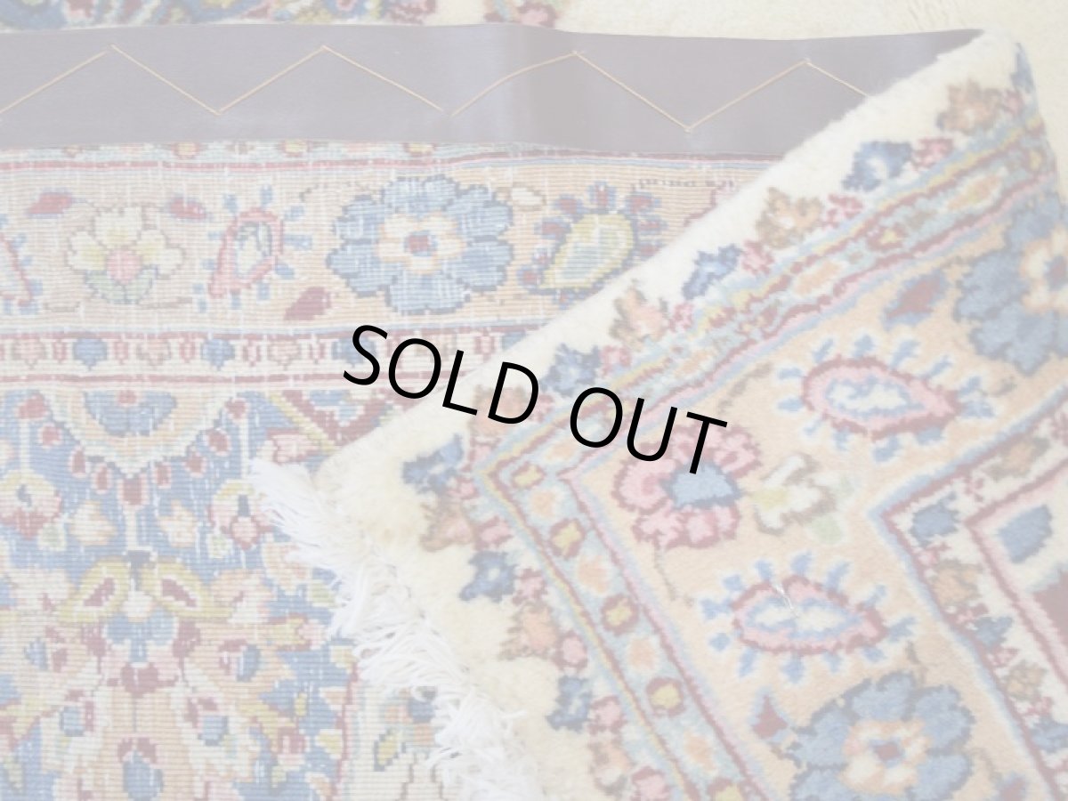 画像14: 美品 ペルシャ 絨毯 ケルマン 産 縦3.7m 10.2㎡ 8〜10帖 リビング ダイニング 客室 3人掛け コーナーソファ 大判 サイズ 368 x 278 cm No.338 天然 ウール 手織り ハンドメイド ラグ マット カーペット 大きなお部屋に (14)