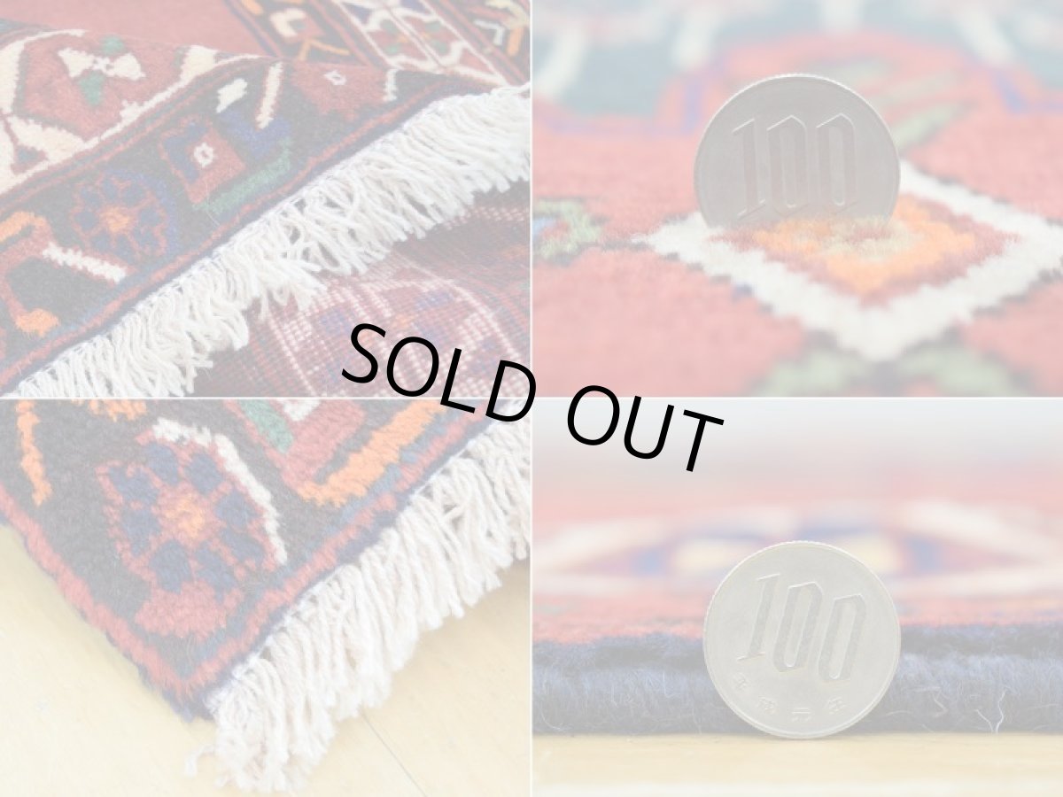 画像16: 美品 ペルシャ 絨毯 シールジャーン 縦2.2m 3.7㎡ 3帖 リビング ダイニング 2〜3人掛けソファ サイズ 218 x 168 cm E140 天然 ウール 手織り ハンドメイド トライバル ラグ 部族絨毯 マット カーペット 赤 民族柄 ギャッベ(ギャベ)をお探しの方にもお勧めです a-E140-218168h064 (16)