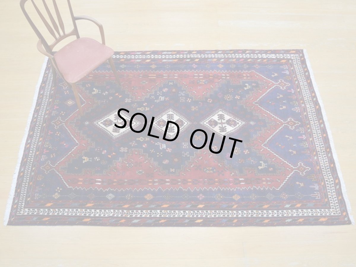 画像4: 良品 ペルシャ 絨毯 シールジャーン 縦2.6m 4.7㎡ 3帖〜 リビング ダイニング 3人掛けソファ サイズ 260 x 180 cm E118 天然 ウール 手織り ハンドメイド トライバル ラグ 部族絨毯 マット カーペット 動物 柄 幾何学模様 民族柄 ギャッベ(ギャベ)をお探しの方にもお勧めです (4)