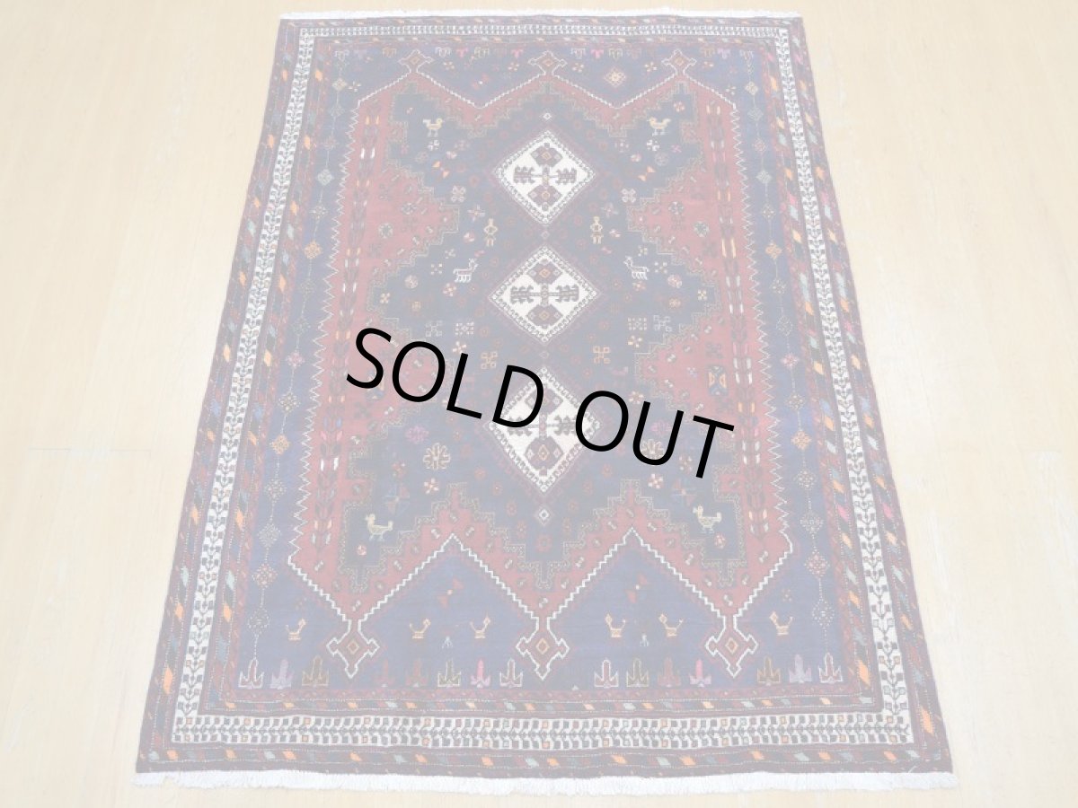 画像5: 良品 ペルシャ 絨毯 シールジャーン 縦2.6m 4.7㎡ 3帖〜 リビング ダイニング 3人掛けソファ サイズ 260 x 180 cm E118 天然 ウール 手織り ハンドメイド トライバル ラグ 部族絨毯 マット カーペット 動物 柄 幾何学模様 民族柄 ギャッベ(ギャベ)をお探しの方にもお勧めです (5)