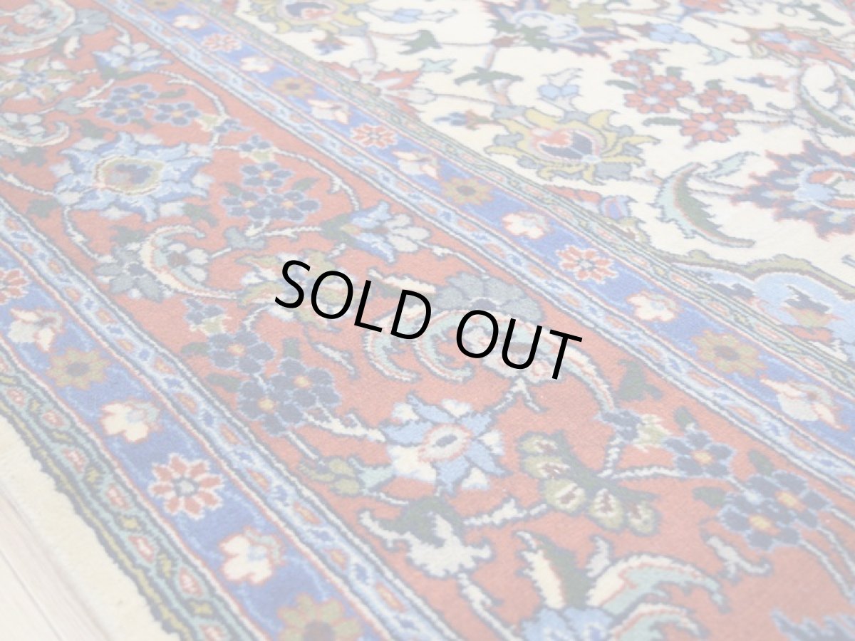 画像12: 美品 ペルシャ 絨毯 ナジャファバド 縦3.5m 9㎡ 6帖 リビング ダイニング 3人掛けソファ コーナーソファ 大判 サイズ 350 x 248 cm No.417 天然 ウール 手織り トライバル ラグ 敷物 マット カーペット メダリオン ヴィンテージ ビンテージ a-417-350248s008-0401 (12)