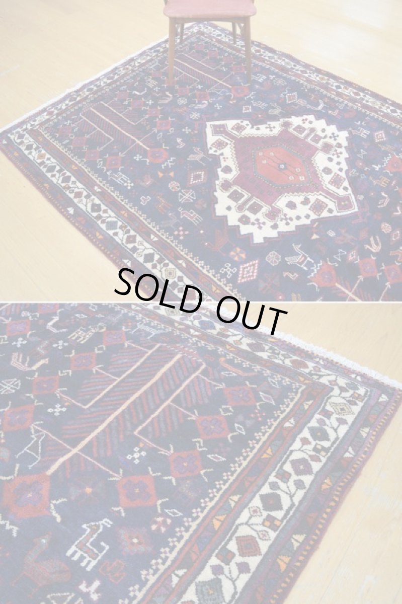 画像8: 良品 ペルシャ 絨毯 シールジャーン 縦2.4m 4㎡ 3帖〜 リビング ダイニング 3人掛けソファ サイズ 235 x 167 cm E117 天然 ウール 手織り ハンドメイド トライバル ラグ 部族絨毯 マット カーペット 動物 柄 幾何学模様 民族柄 ギャッベ(ギャベ)をお探しの方にもお勧めです b-E117-235167h074p (8)