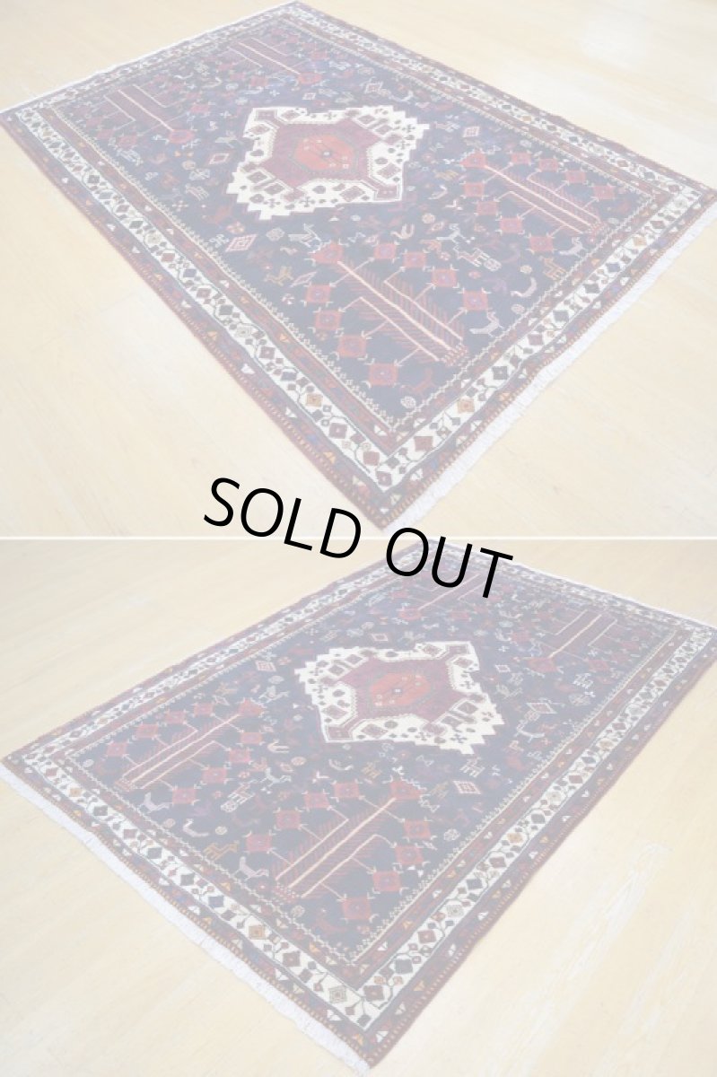 画像7: 良品 ペルシャ 絨毯 シールジャーン 縦2.4m 4㎡ 3帖〜 リビング ダイニング 3人掛けソファ サイズ 235 x 167 cm E117 天然 ウール 手織り ハンドメイド トライバル ラグ 部族絨毯 マット カーペット 動物 柄 幾何学模様 民族柄 ギャッベ(ギャベ)をお探しの方にもお勧めです b-E117-235167h074p (7)