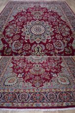 画像3: 美品 ペルシャ 絨毯 ケルマン産 縦3.4m 横2.4m 8.2㎡ 6帖 リビング ダイニング 客室 大判 サイズ 340 x 240 cm No.F157 天然 ウール 手織り ハンドメイド ラグ マット カーペット ワインレッド 赤紫 大きなお部屋に 中古品に抵抗のある方にもおすすめです。 a-F157-340240h096-798 (3)