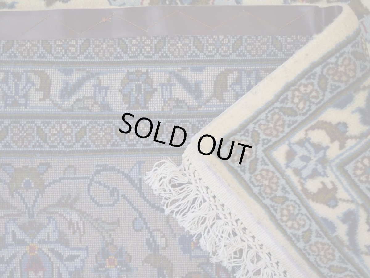 画像14: 美品 ペルシャ 絨毯 カシャーン 縦4m 横3m 12㎡ 10帖 リビング ダイニング 3人掛けソファ コーナーソファ 大判 サイズ 405 x 302 cm No.408 天然 ウール 手織り トライバル ラグ 敷物 マット カーペット メダリオン ヴィンテージ ビンテージ 大きなお部屋に 中古品に抵抗のある方にもおすすめです。 a-408-405302s038-9701 (14)