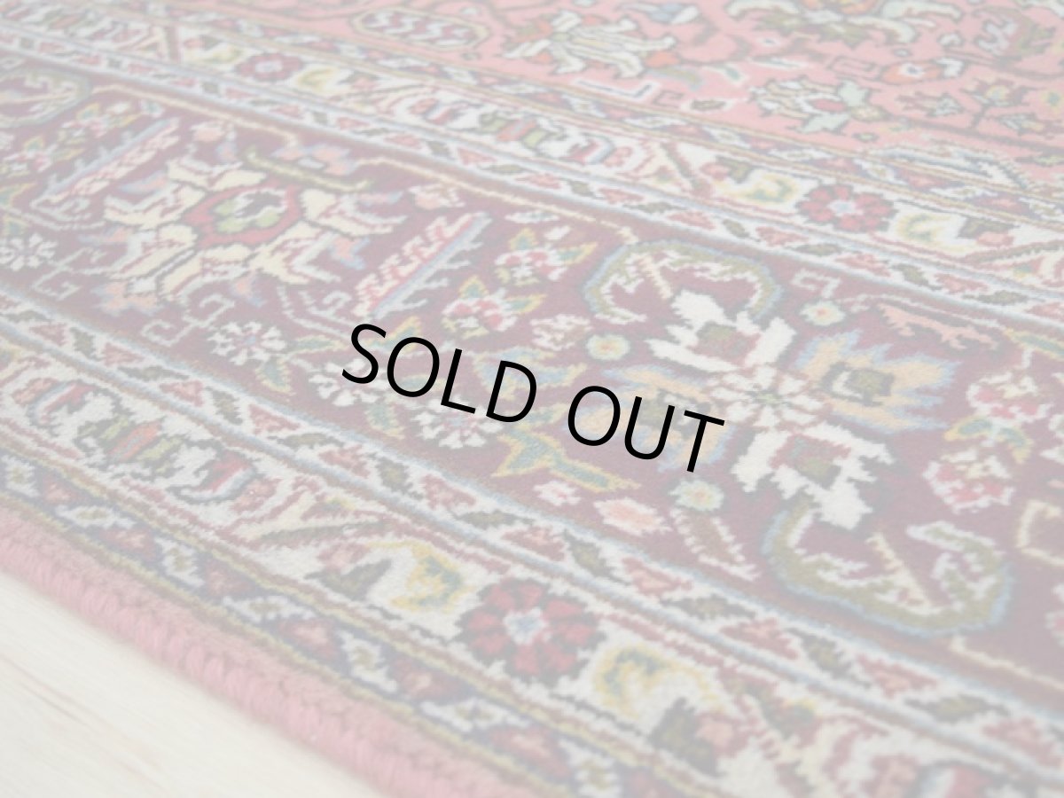 画像12: 良品 ペルシャ 絨毯 タブリーズ 縦3m 横2m 6.2㎡ 6帖 リビング ダイニング 3人掛けソファ コーナーソファ 大判 サイズ 310 x 198 cm No.F181 天然 ウール 手織り トライバル ラグ 敷物 マット カーペット メダリオン ヴィンテージ ビンテージ 大きなお部屋に b-F181-310198h094-036 (12)