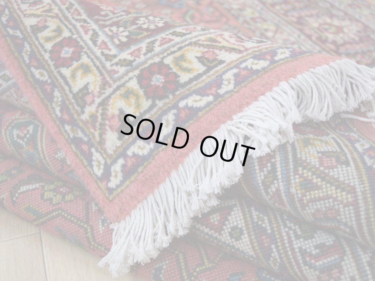 画像13: 良品 ペルシャ 絨毯 タブリーズ 縦3m 横2m 6.2㎡ 6帖 リビング ダイニング 3人掛けソファ コーナーソファ 大判 サイズ 310 x 198 cm No.F181 天然 ウール 手織り トライバル ラグ 敷物 マット カーペット メダリオン ヴィンテージ ビンテージ 大きなお部屋に b-F181-310198h094-036 (13)