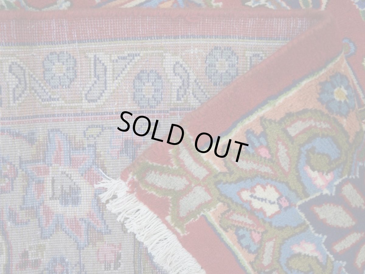 画像14: 良品 ペルシャ 絨毯 経年40年以上 ニーシャプール 縦4m 横3m 12㎡ 〜10帖程度 リビング ダイニング 3人掛けソファ コーナーソファ 大判 サイズ 386 x 300 cm No.F123 天然 肉厚 ウール 手織り トライバル ラグ 敷物 マット カーペット 総柄 ヴィンテージ ビンテージ カセクゼ 大きなお部屋に b-F123-386300h047-269 (14)