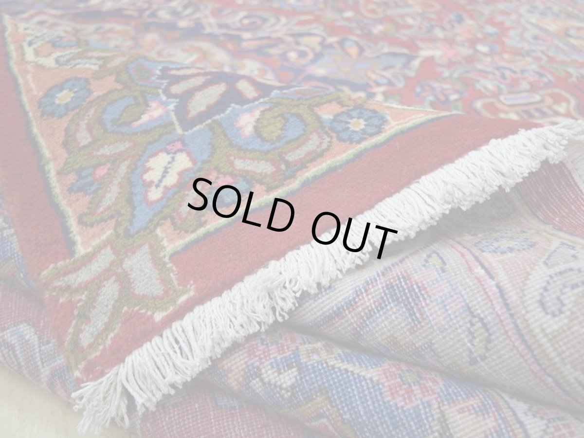 画像13: 良品 ペルシャ 絨毯 経年40年以上 ニーシャプール 縦4m 横3m 12㎡ 〜10帖程度 リビング ダイニング 3人掛けソファ コーナーソファ 大判 サイズ 386 x 300 cm No.F123 天然 肉厚 ウール 手織り トライバル ラグ 敷物 マット カーペット 総柄 ヴィンテージ ビンテージ カセクゼ 大きなお部屋に b-F123-386300h047-269 (13)