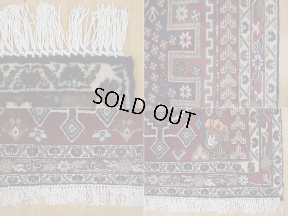 画像19: 良品 ペルシャ 絨毯 シールジャーン 縦1.8m 横1.3m 2.3㎡ 〜2帖 2人掛けソファ センターテーブル ラグ サイズ 175 x 127 cm E136 天然 ウール 手織り ハンドメイド トライバル ラグ 部族絨毯 マット カーペット 動物 柄 幾何学模様 民族柄 ギャッベ(ギャベ)をお探しの方にもお勧めです a-E136-175127h003 (19)