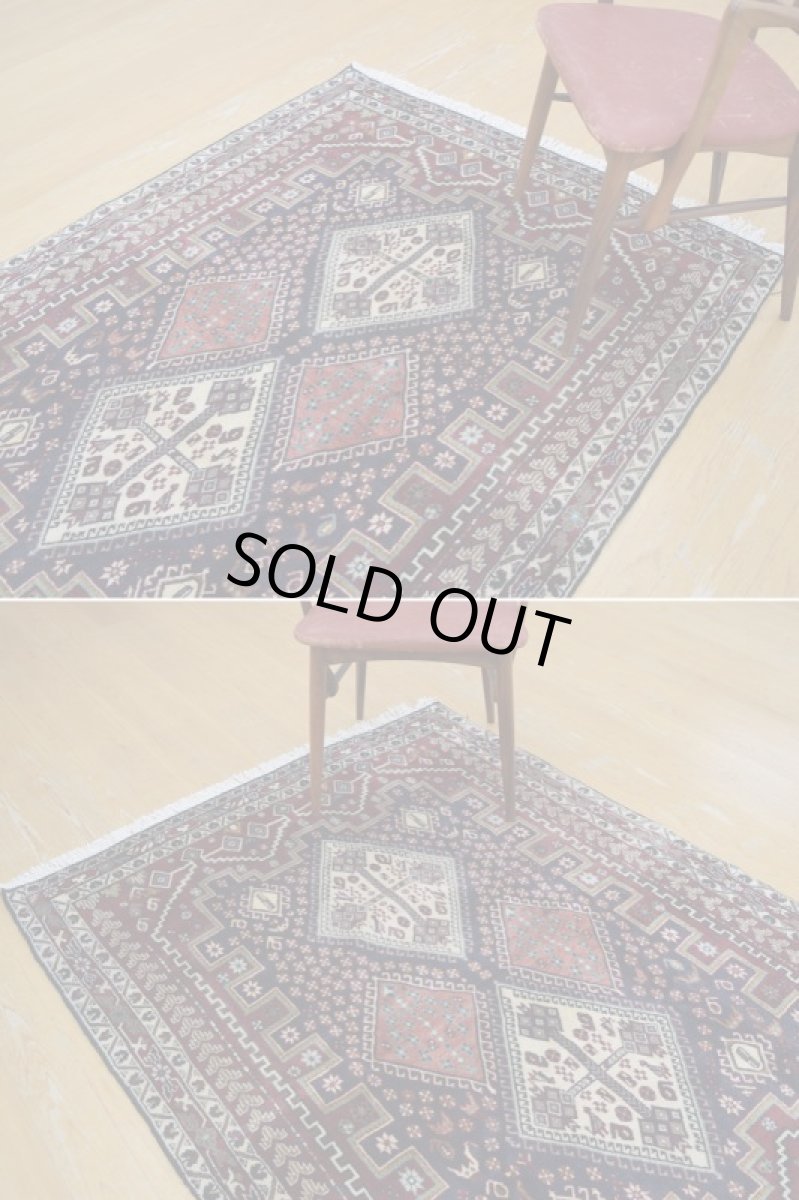画像6: 良品 ペルシャ 絨毯 シールジャーン 縦1.8m 横1.3m 2.3㎡ 〜2帖 2人掛けソファ センターテーブル ラグ サイズ 175 x 127 cm E136 天然 ウール 手織り ハンドメイド トライバル ラグ 部族絨毯 マット カーペット 動物 柄 幾何学模様 民族柄 ギャッベ(ギャベ)をお探しの方にもお勧めです a-E136-175127h003 (6)