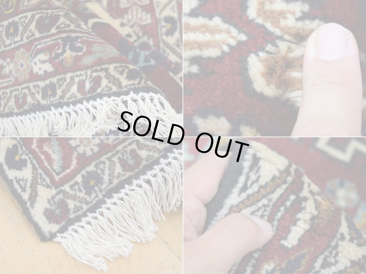 画像18: 良品 ペルシャ 絨毯 シールジャーン 縦1.8m 横1.3m 2.3㎡ 〜2帖 2人掛けソファ センターテーブル ラグ サイズ 175 x 127 cm E136 天然 ウール 手織り ハンドメイド トライバル ラグ 部族絨毯 マット カーペット 動物 柄 幾何学模様 民族柄 ギャッベ(ギャベ)をお探しの方にもお勧めです a-E136-175127h003 (18)