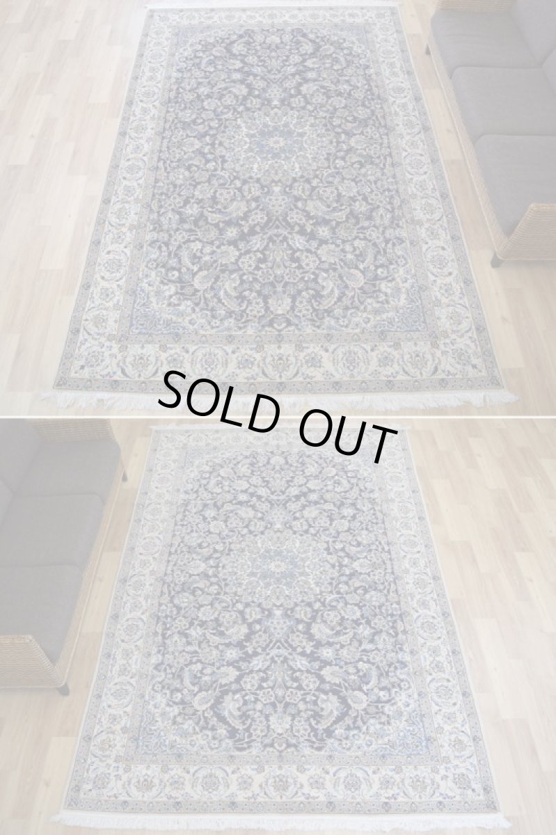 画像7: 美品 ペルシャ 絨毯 ナイン 産 9la ノーラー ノーフラ― 縦3m 横2m 6㎡ 〜6帖程度 リビング ダイニング 3人掛けソファ コーナーソファ 大判 サイズ 298 x 198 cm No.504 天然 ウール 手織り トライバル ラグ 敷物 マット カーペット メダリオン ヴィンテージ ビンテージ 中古品に抵抗のある方にもおすすめです。 a-504-298198h099-0921 (7)